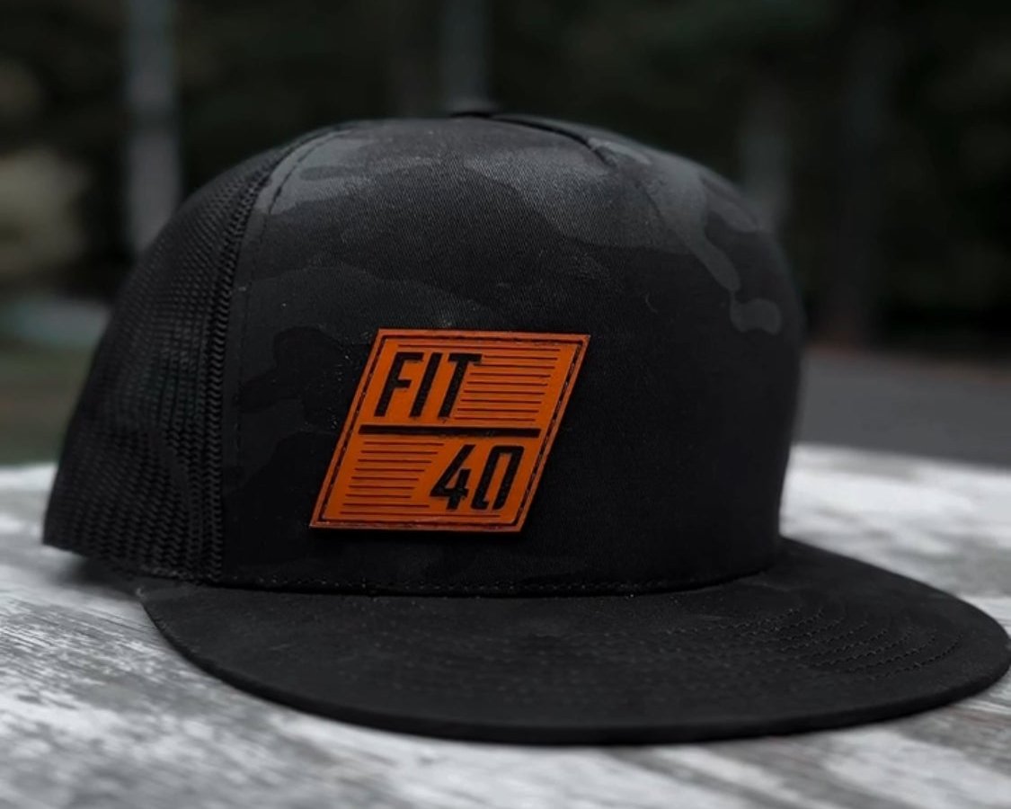 FO40 Leather Patch/Black Multi-Cam Snapback
